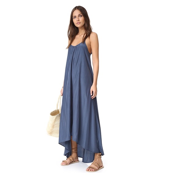 pink stitch resort maxi
